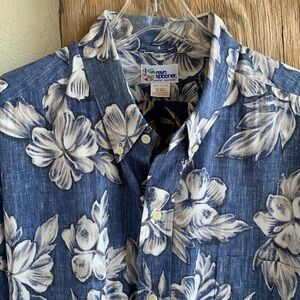 reyn spooner 100% Cotton Reverse Print Aloha Shirt - XXL